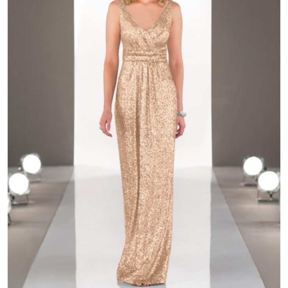 Sorella Vita Sequin Bridesmaid Dress, Gold